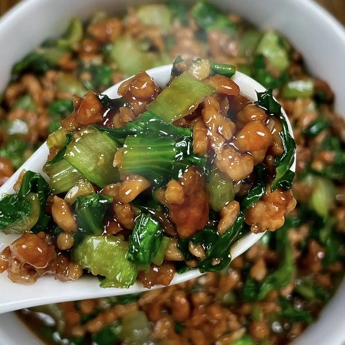 家常美味：肉末小白菜的独特魅力与制作秘诀  第1张